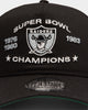 New Era Raiders Throwback Champs Old Golfer Snapback Black