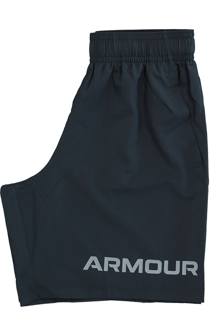Under Armour Woven Graphic Wordmark Shorts Black / Pitch G