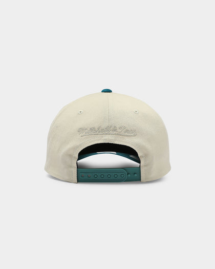 Mitchell & Ness Miami Dolphins Pro Crown Snapback Off White/Teal