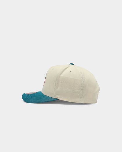 Mitchell & Ness Miami Dolphins Pro Crown Snapback Off White/Teal