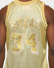 Mitchell & Ness Men's Los Angeles Lakers Shaquille O'Neal Midas SM Jersey Gold