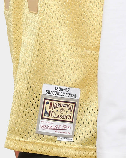 Mitchell & Ness Men's Los Angeles Lakers Shaquille O'Neal Midas SM Jersey Gold