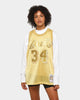 Mitchell & Ness Men's Los Angeles Lakers Shaquille O'Neal Midas SM Jersey Gold