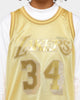 Mitchell & Ness Men's Los Angeles Lakers Shaquille O'Neal Midas SM Jersey Gold