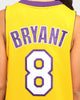Mitchell & Ness Kobe Bryant NBA Finals '00-'01 #8 Authentic Los Angeles Lakers Jersey Yellow