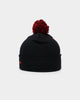 Mitchell & Ness Chicago Bulls Script Burst Pom Beanie Black