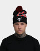 Mitchell & Ness Chicago Bulls Script Burst Pom Beanie Black