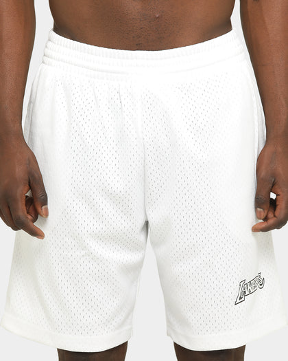 Mitchell & Ness Men's Los Angeles Lakers NBA HWC Mesh Shorts White