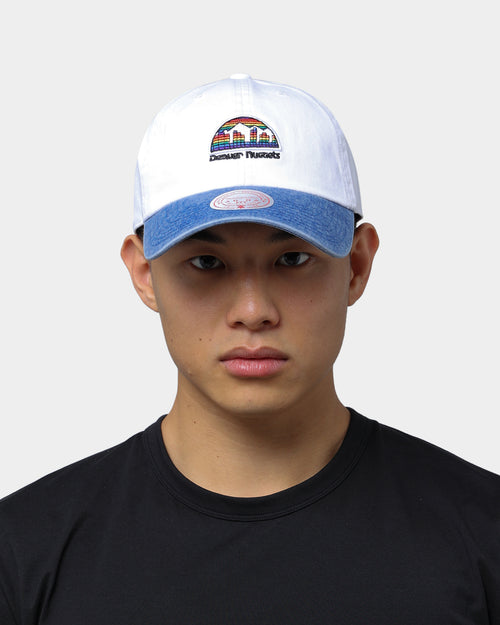 Mitchell & Ness Denver Nuggets Dad Hat Strapback White