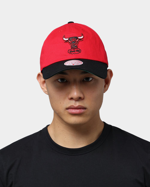 Mitchell & Ness Chicago Bulls Dad Hat Strapback Red/Black