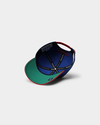 Mitchell & Ness Denver Nuggets Dad Hat Strapback Blue/Red