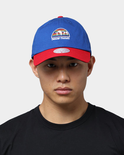 Mitchell & Ness Denver Nuggets Dad Hat Strapback Blue/Red