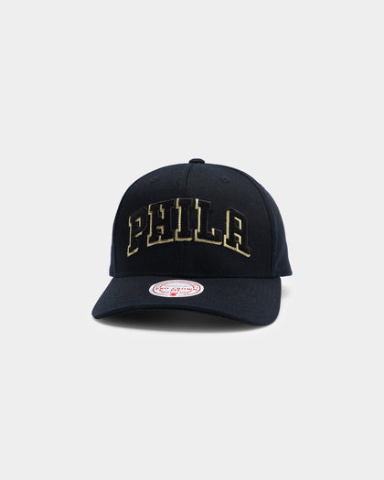 Mitchell & Ness Philadelphia 76ers Olympic Pro Crown Snapback Black