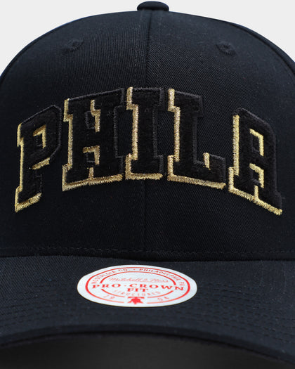 Mitchell & Ness Philadelphia 76ers Olympic Pro Crown Snapback Black
