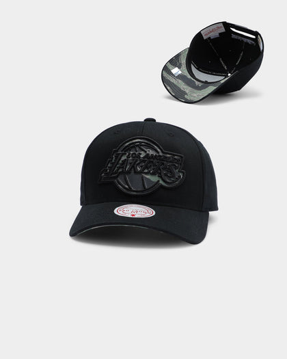 Mitchell & Ness Los Angeles Lakers Tiger Camo Pro Crown Snapback Black