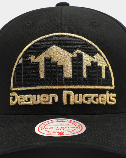 Mitchell & Ness Denver Nuggets Rocker Step Pro Crown Snapback Black/Gold