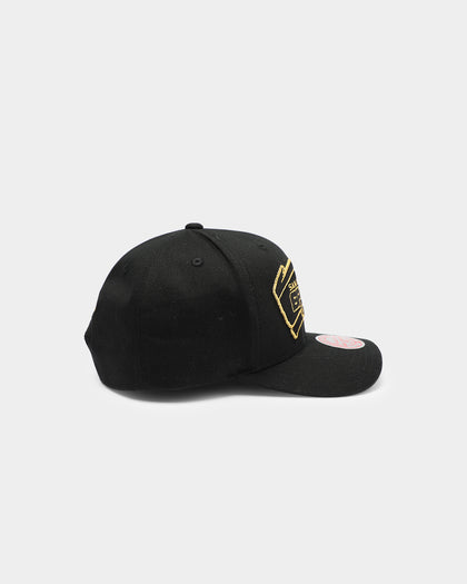 Mitchell & Ness San Antonio Spurs Rocker Step Pro Crown Snapback Black/Gold