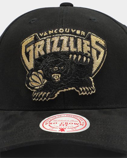 Mitchell & Ness Vancouver Grizzlies Rocker Step Pro Crown Snapback Black/Gold