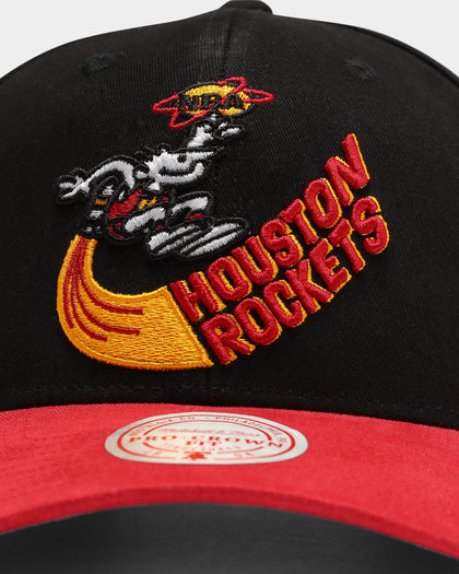 Mitchell & Ness Houston Rockets Chin It Pro Crown Snapback Black
