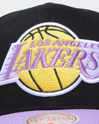 Mitchell & Ness Los Angeles Lakers Chin It Pro Crown Snapback Black