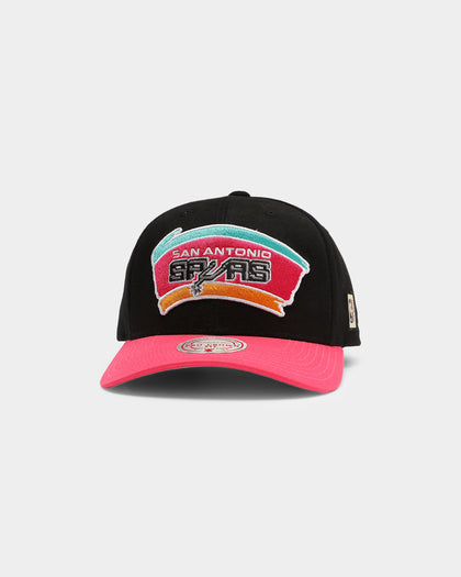 Mitchell & Ness San Antonio Spurs Chin It Pro Crown Snapback Black