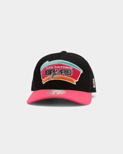 Mitchell & Ness San Antonio Spurs Chin It Pro Crown Snapback Black