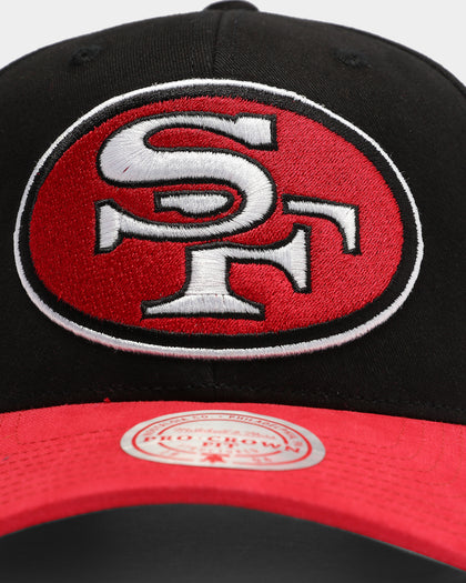 Mitchell & Ness San Francisco 49ers Chin It Pro Crown Snapback Black