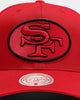 Mitchell & Ness San Francisco 49ers Cotton Pro Crown Snapback Red