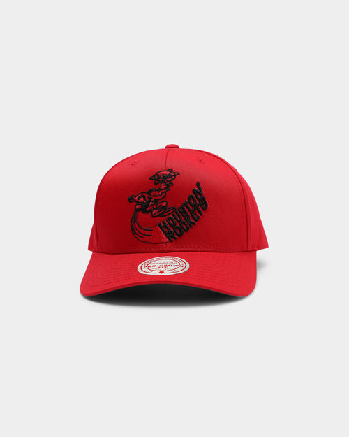 Mitchell & Ness Houston Rockets Cotton Pro Crown Snapback Red