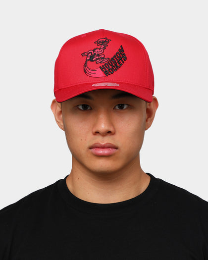 Mitchell & Ness Houston Rockets Cotton Pro Crown Snapback Red