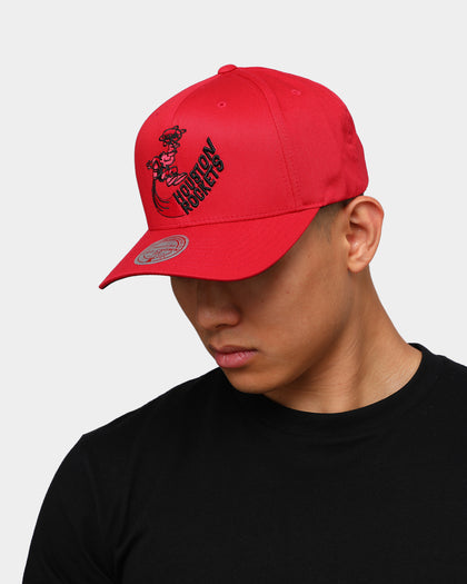 Mitchell & Ness Houston Rockets Cotton Pro Crown Snapback Red