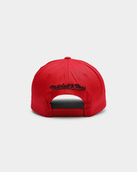 Mitchell & Ness Los Angeles Clippers Cotton Pro Crown Snapback Red