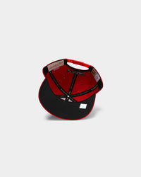 Mitchell & Ness Los Angeles Clippers Cotton Pro Crown Snapback Red