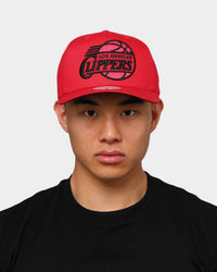 Mitchell & Ness Los Angeles Clippers Cotton Pro Crown Snapback Red