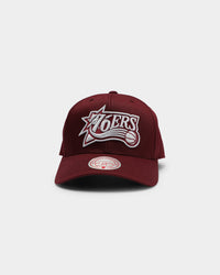 Mitchell & Ness Philadelphia 76ers Cotton Pro Crown Snapback Port