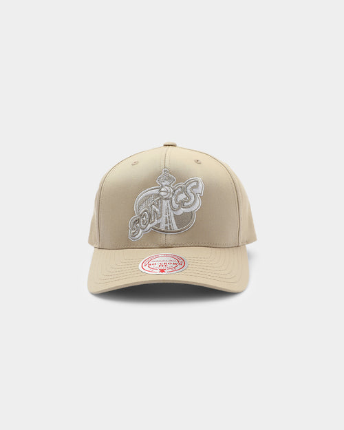 Mitchell & Ness Seattle Sonics Fast Break Pro Crown Snapback Khaki