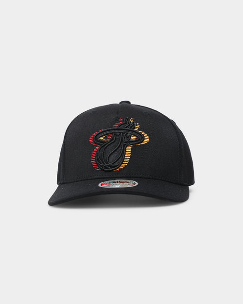 Mitchell & Ness Miami Heat Triple Slice Classic Snapback Black