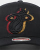 Mitchell & Ness Miami Heat Triple Slice Classic Snapback Black