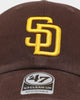 47 Brand San Diego Padres Clean Up Strapback Brown