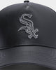 New Era Men's Chicago White Sox Leather Appliqué 9FORTY K-Frame MLB Strapback Black/White