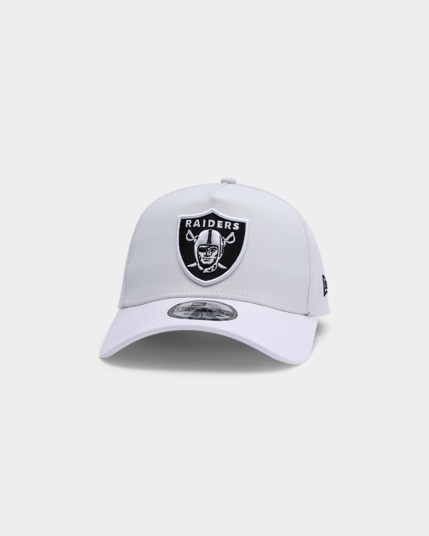New Era. Men's Raiders UV Activ 9FORTY A-Frame Snapback White