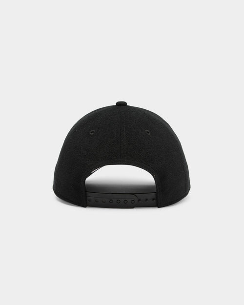 Men's New Era Los Angeles Dodgers Interchangeable Patch 9FORTY A-Frame Snapback Black