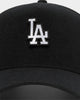Men's New Era Los Angeles Dodgers Interchangeable Patch 9FORTY A-Frame Snapback Black