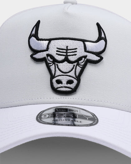 New Era. Men's Chicago Bulls UV Activation 9FORTY A-Frame Snapback White