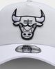 New Era. Men's Chicago Bulls UV Activation 9FORTY A-Frame Snapback White