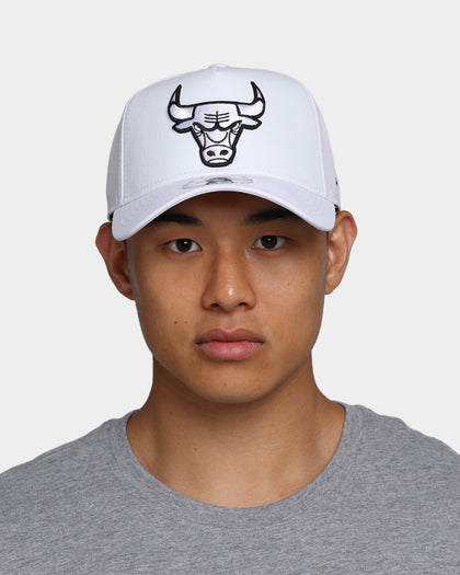 New Era. Men's Chicago Bulls UV Activation 9FORTY A-Frame Snapback White