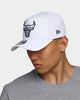 New Era. Men's Chicago Bulls UV Activation 9FORTY A-Frame Snapback White