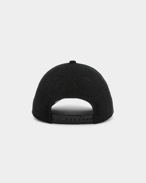 Men's New Era Chicago Bulls Interchangeable Patch 9FORTY A-Frame Snapback Black