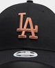 New Era Women's Los Angeles Dodgers 9FORTY Strapback Black/Rose Gold