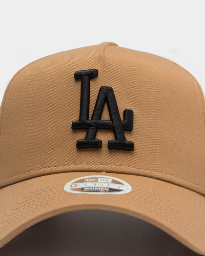 New Era Women's Los Angeles Dodgers 9FORTY A-Frame Snapback Wheat/Black